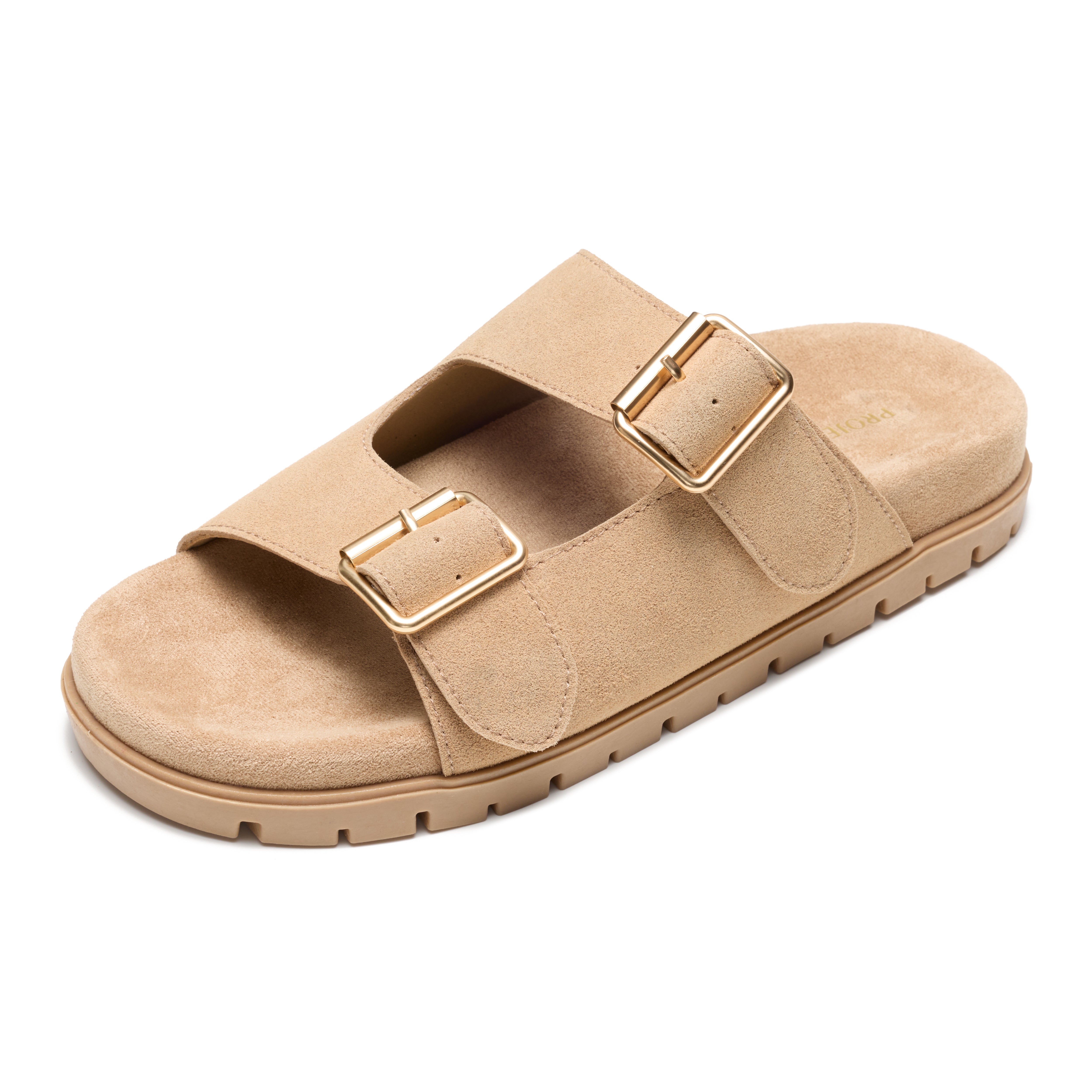 Genuine Leather Platform Sandals for Women | Plush & Soft Insole