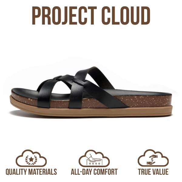Project Cloud Summer Slides for Women 2026 | Plush and Soft Insole | Lightweight | Non-Slip - Lasso - Project Cloud - Sandals -Shop Project Cloud premium footwear Now!