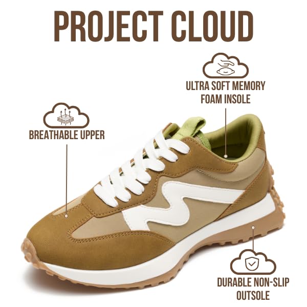 Project Cloud Women's | Canvas Upper Sneakers for Women | Memory Foam | Lightweight | Non-Slip - Lecco - Project Cloud - Sneaker -Shop Project Cloud premium footwear Now!