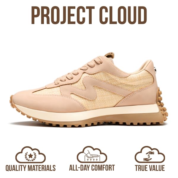 Project Cloud Women's | Canvas Upper Sneakers for Women | Memory Foam | Lightweight | Non-Slip - Lecco - Project Cloud - Sneaker -Shop Project Cloud premium footwear Now!