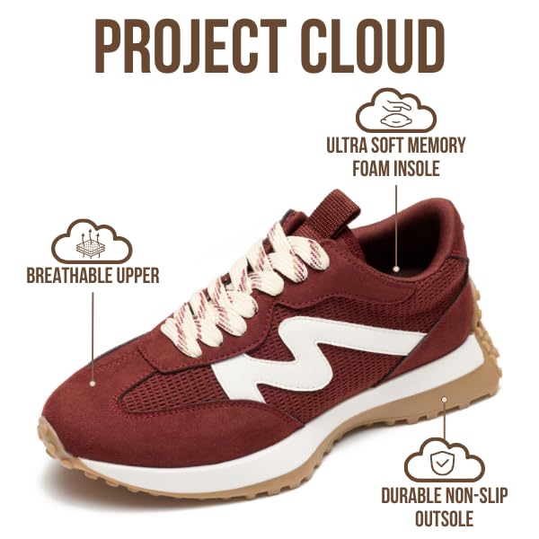 Project Cloud Women's | Canvas Upper Sneakers for Women | Memory Foam | Lightweight | Non-Slip - Lecco - Project Cloud - Sneaker -Shop Project Cloud premium footwear Now!