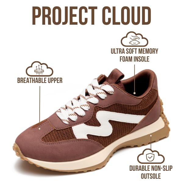 Project Cloud Women's | Canvas Upper Sneakers for Women | Memory Foam | Lightweight | Non-Slip - Lecco - Project Cloud - Sneaker -Shop Project Cloud premium footwear Now!