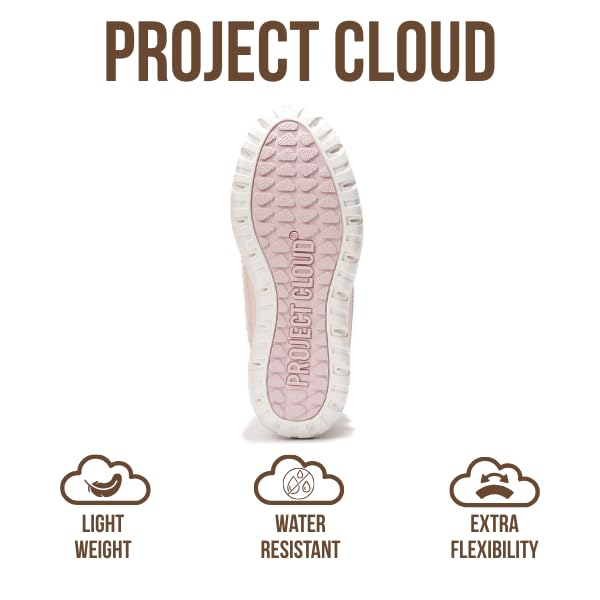 Project Cloud Women's | Snow Boots for Women | Genuine Suede | Memory Foam | Lightweight | Non-Slip - Leonora