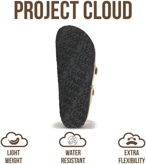 Project Cloud Women's | Genuine Leather Sandals | Memory Foam | Lightweight | Non-Slip - Lian - Project Cloud - Sandals -Shop Project Cloud premium footwear Now!