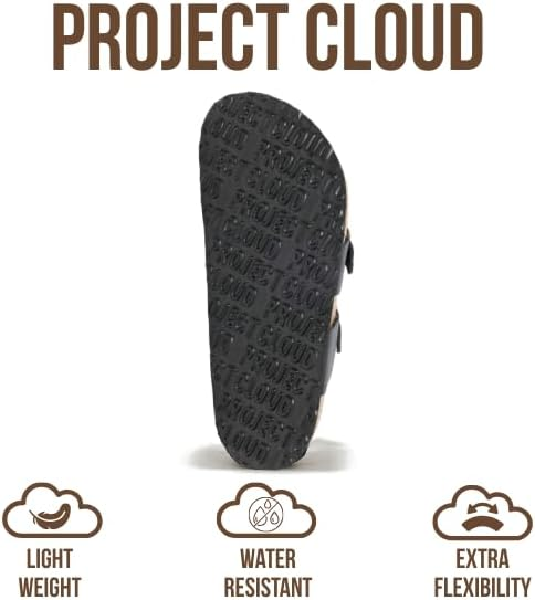 Project Cloud Women's | Genuine Leather Sandals | Memory Foam | Lightweight | Non-Slip - Lian - Project Cloud - Sandals -Shop Project Cloud premium footwear Now!
