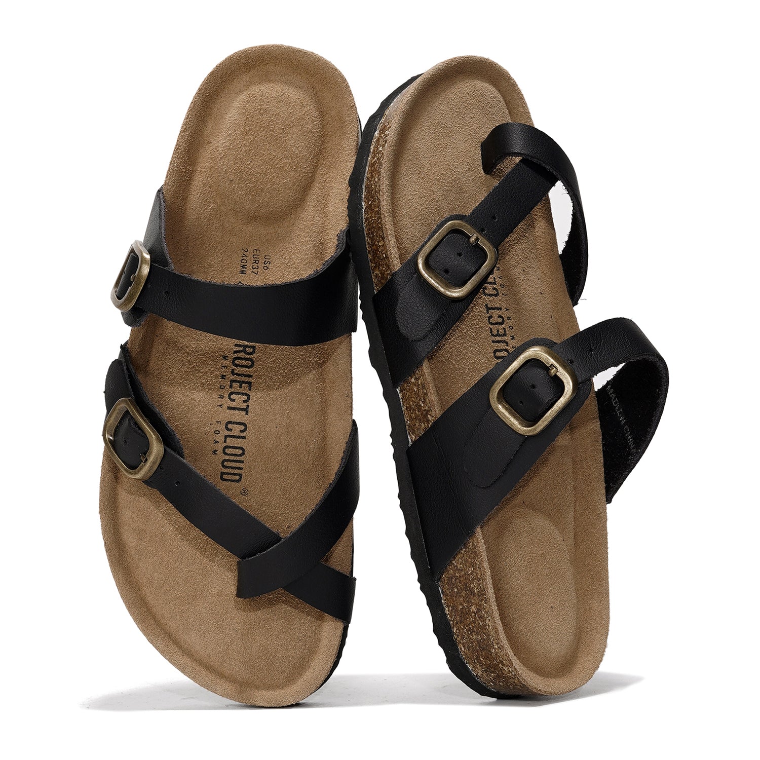 Project Cloud Women's | Genuine Leather Sandals | Memory Foam