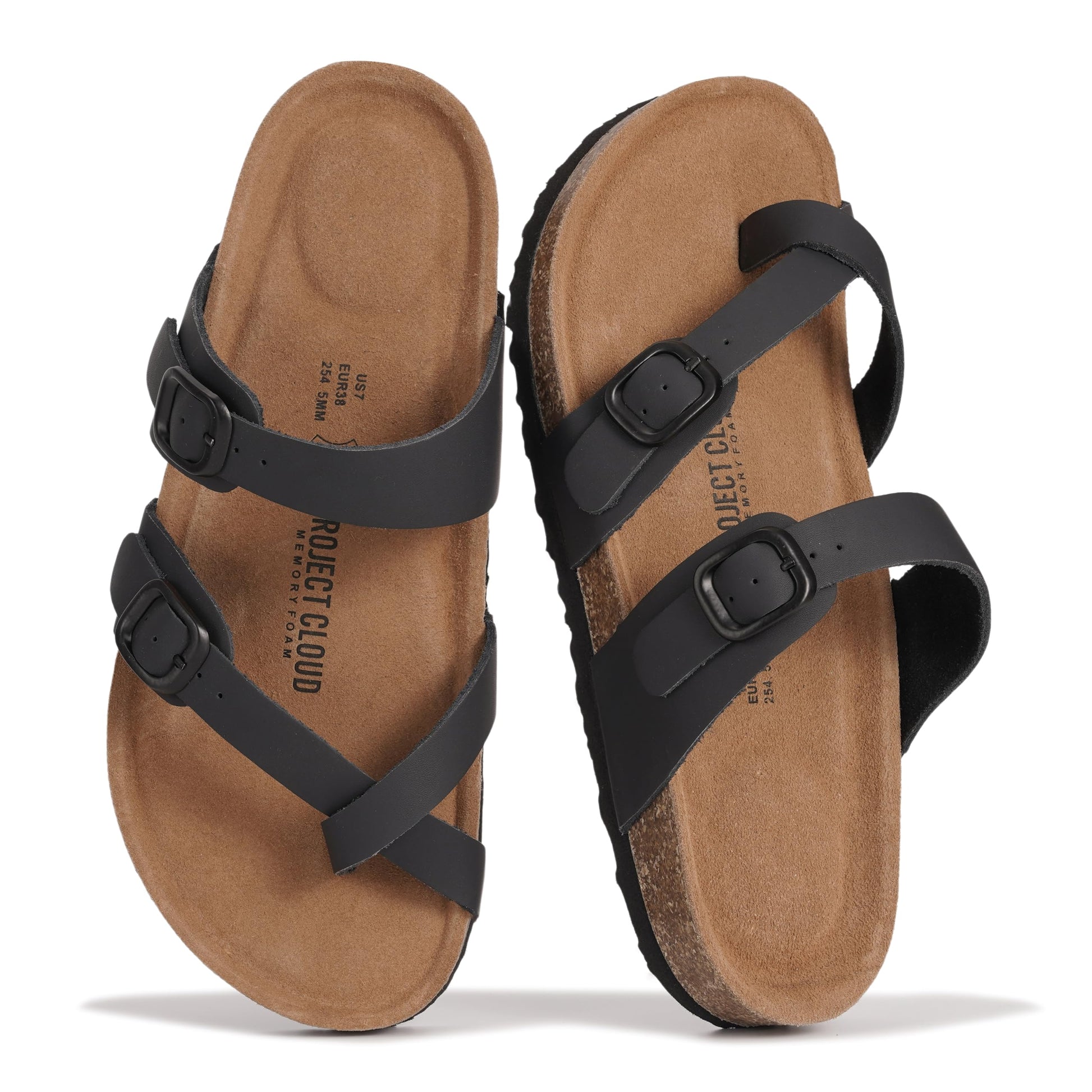 Project Cloud Women's | Genuine Leather Sandals | Memory Foam | Lightweight | Non-Slip - Lian - Project Cloud - Sandals -Shop Project Cloud premium footwear Now!