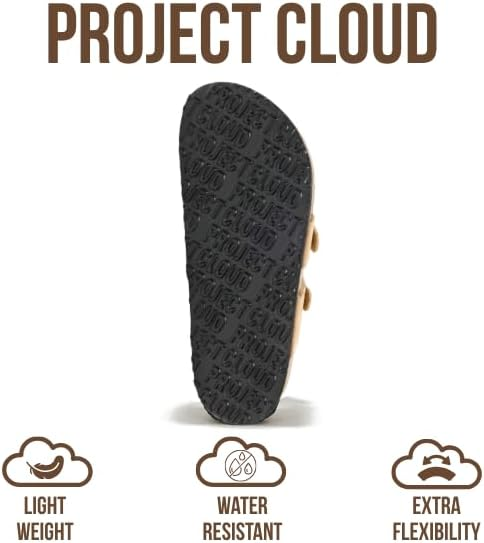 Project Cloud Women's | Genuine Leather Sandals | Memory Foam | Lightweight | Non-Slip - Lian - Project Cloud - Sandals -Shop Project Cloud premium footwear Now!