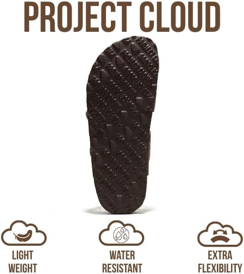 Project Cloud Women's | Genuine Leather Sandals | Memory Foam | Lightweight | Non-Slip - Lian - Project Cloud - Sandals -Shop Project Cloud premium footwear Now!