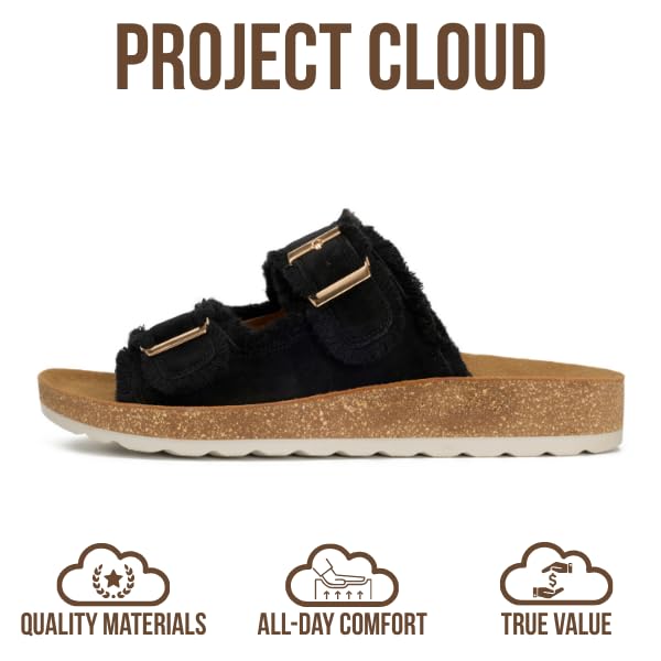 Project Cloud Women's | Womens Buckle Sandals | Plush and Soft Insole | Lightweight | Non-Slip - Light - Project Cloud - Sandals -Shop Project Cloud premium footwear Now!