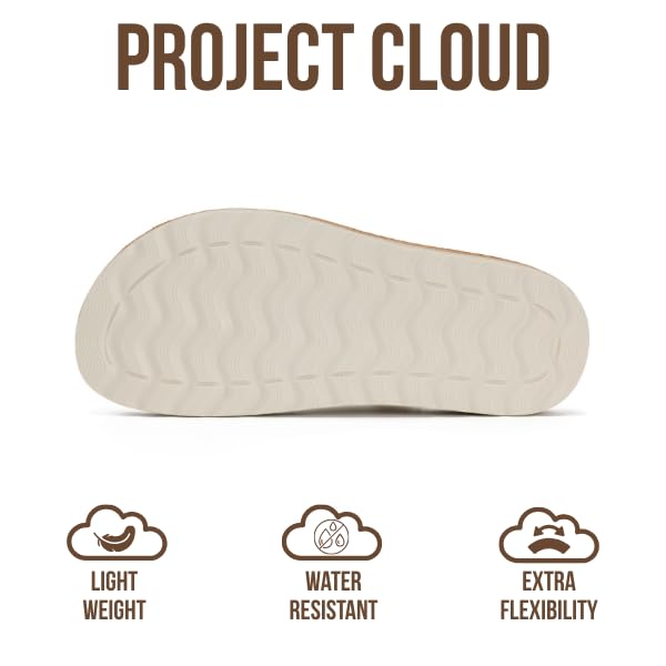 Project Cloud Women's | Womens Buckle Sandals | Plush and Soft Insole | Lightweight | Non-Slip - Light - Project Cloud - Sandals -Shop Project Cloud premium footwear Now!