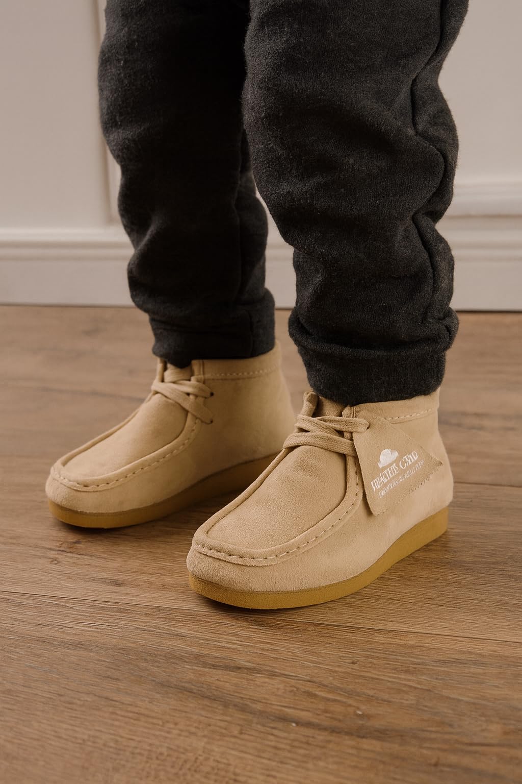 Project Cloud | "Lil WallyBoot" Genuine Leather Ankle Boots for Kids | Lightweight | Water Resistant | Non-Slip
