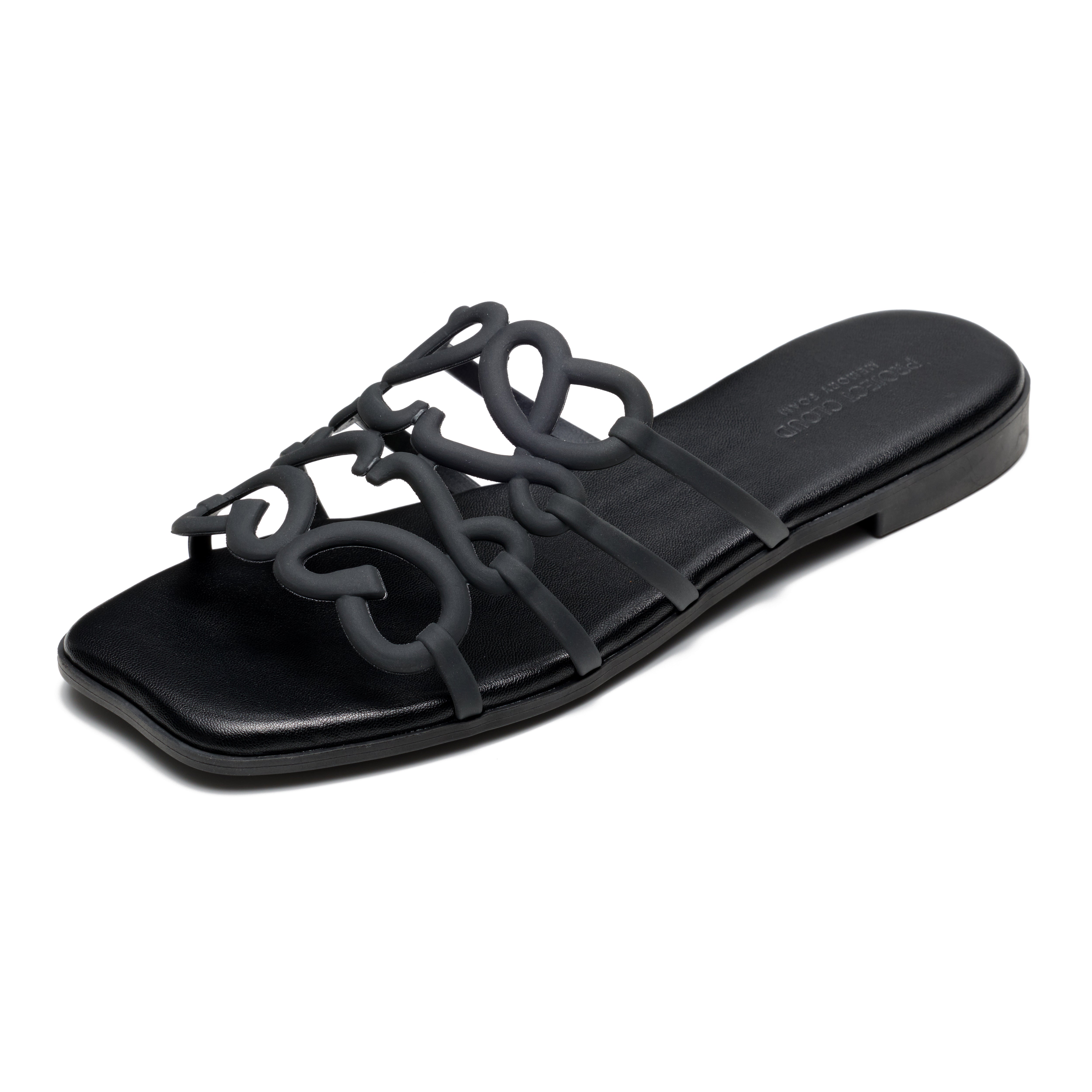 Project Cloud Women's | 100% Eco Leather Womens Sandals | Memory Foam | Lightweight | Non-Slip - Lisa - Project Cloud - Sandals -Shop Project Cloud premium footwear Now!