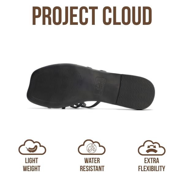 Project Cloud Women's | 100% Eco Leather Womens Sandals | Memory Foam | Lightweight | Non-Slip - Lisa - Project Cloud - Sandals -Shop Project Cloud premium footwear Now!