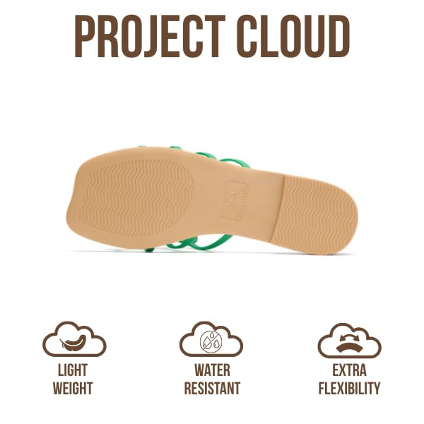 Project Cloud Women's | 100% Eco Leather Womens Sandals | Memory Foam | Lightweight | Non-Slip - Lisa - Project Cloud - Sandals -Shop Project Cloud premium footwear Now!