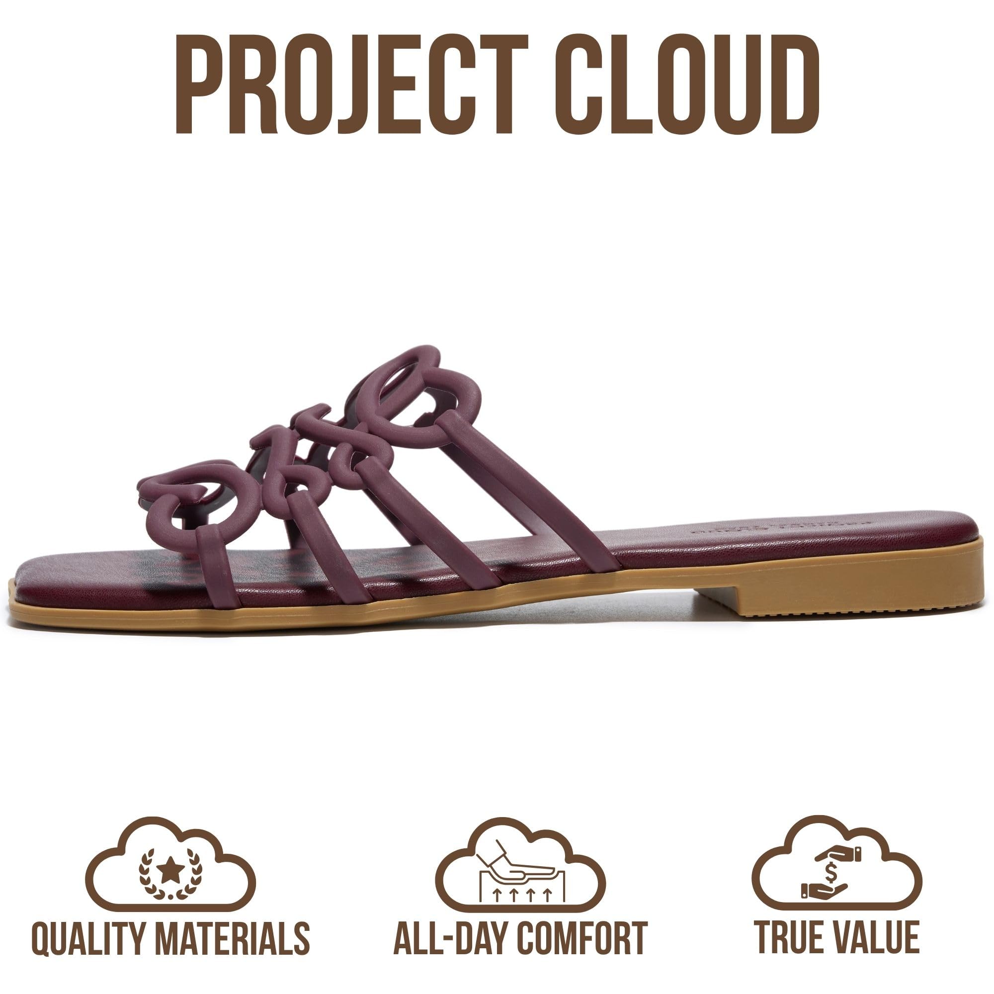 Project Cloud Women's | 100% Eco Leather Womens Sandals | Memory Foam | Lightweight | Non-Slip - Lisa