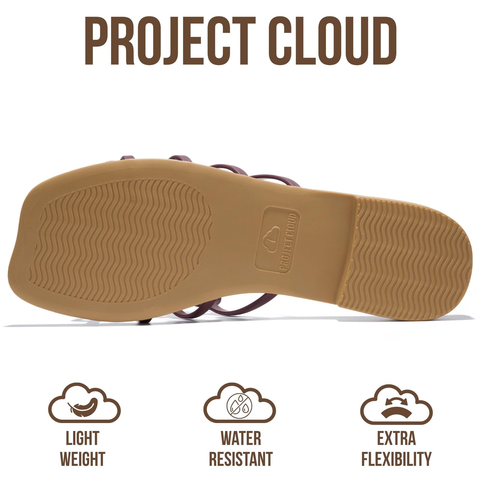 Project Cloud Women's | 100% Eco Leather Womens Sandals | Memory Foam | Lightweight | Non-Slip - Lisa
