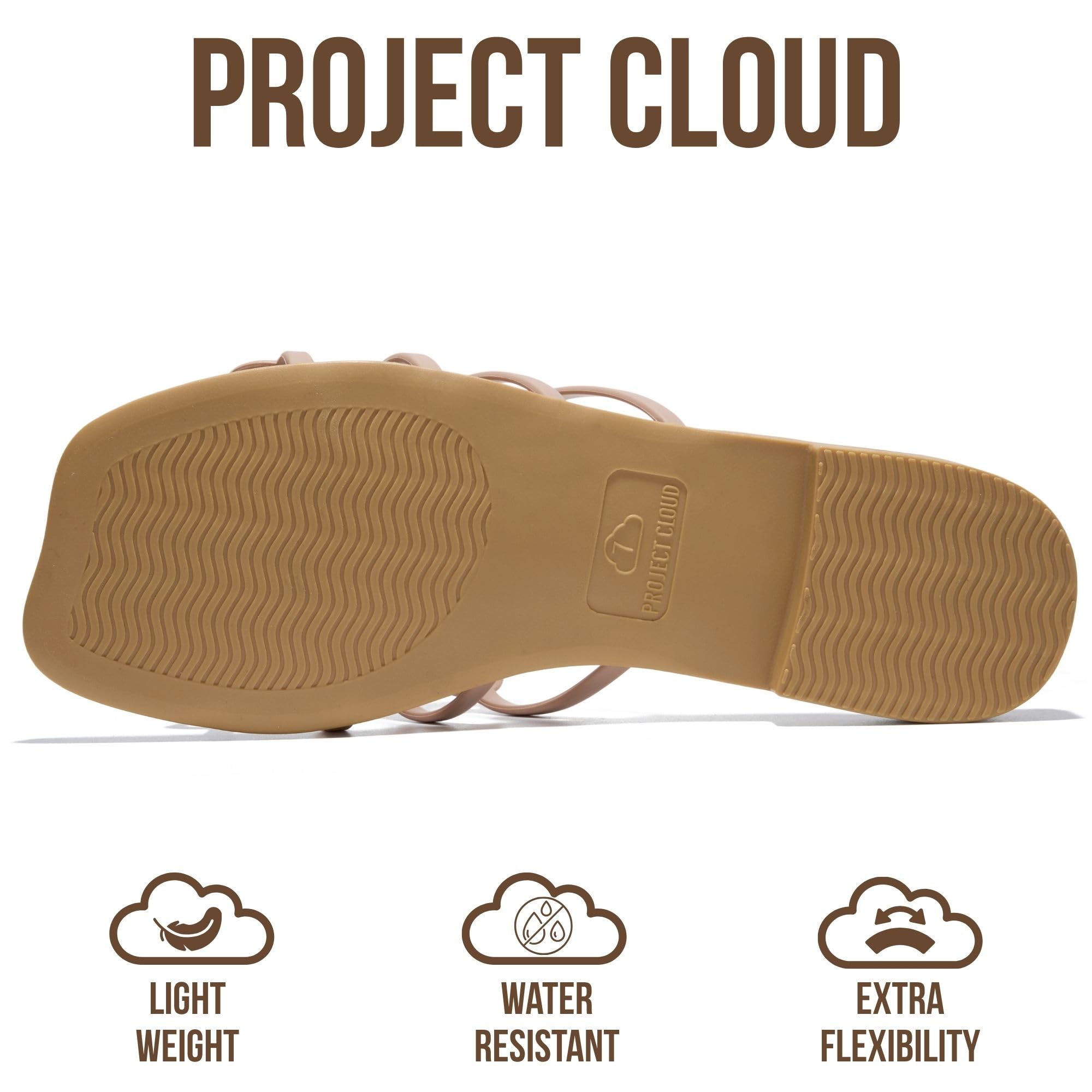 Project Cloud Women's | 100% Eco Leather Womens Sandals | Memory Foam | Lightweight | Non-Slip - Lisa
