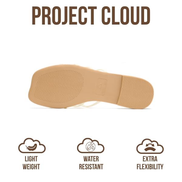 Project Cloud Women's | 100% Eco Leather Womens Sandals | Memory Foam | Lightweight | Non-Slip - Lisa - Project Cloud - Sandals -Shop Project Cloud premium footwear Now!