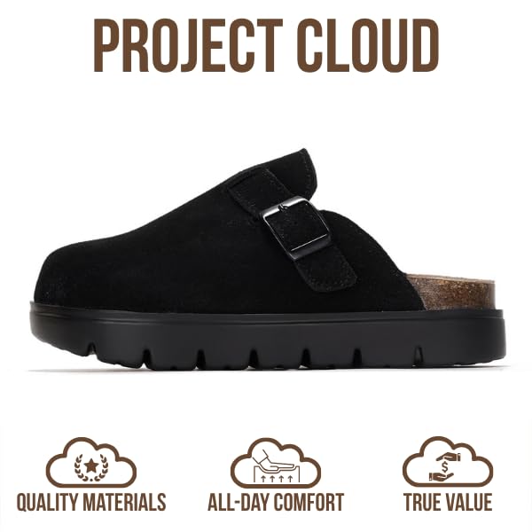 Project Cloud Kids | 100% Genuine Leather Clogs | Memory Foam | Lightweight | Non-Slip - Little BentonChunky