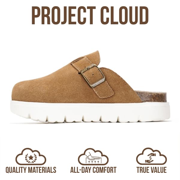 Project Cloud Kids | 100% Genuine Leather Clogs | Memory Foam | Lightweight | Non-Slip - Little BentonChunky