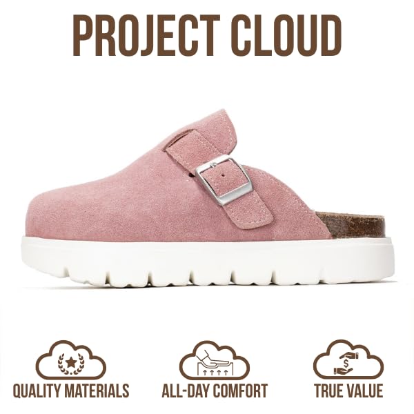 Project Cloud Kids | 100% Genuine Leather Clogs | Memory Foam | Lightweight | Non-Slip - Little BentonChunky