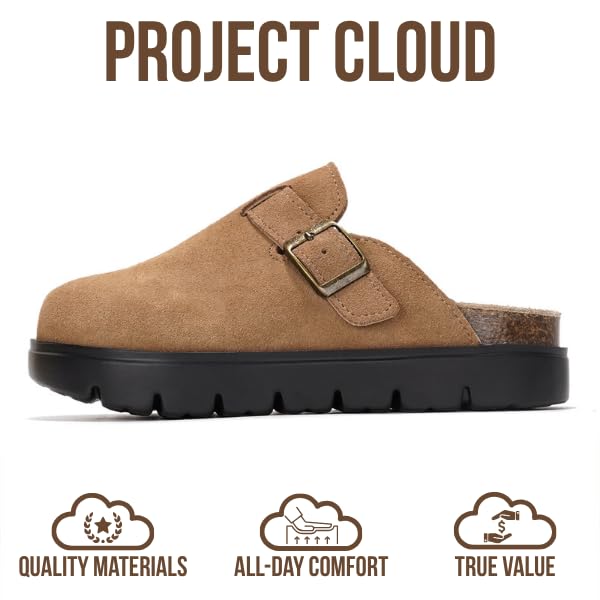 Project Cloud Kids | 100% Genuine Leather Clogs | Memory Foam | Lightweight | Non-Slip - Little BentonChunky