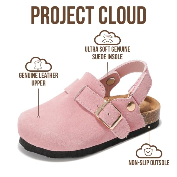 Project Cloud Kids | Genuine Leather Clogs | ProjectPlush | Lightweight | Non-Slip - Little Benton Strap