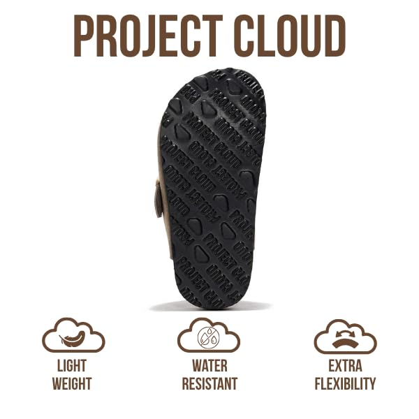 Project Cloud Kids | Genuine Leather Clogs | ProjectPlush | Lightweight | Non-Slip - Little Benton Strap