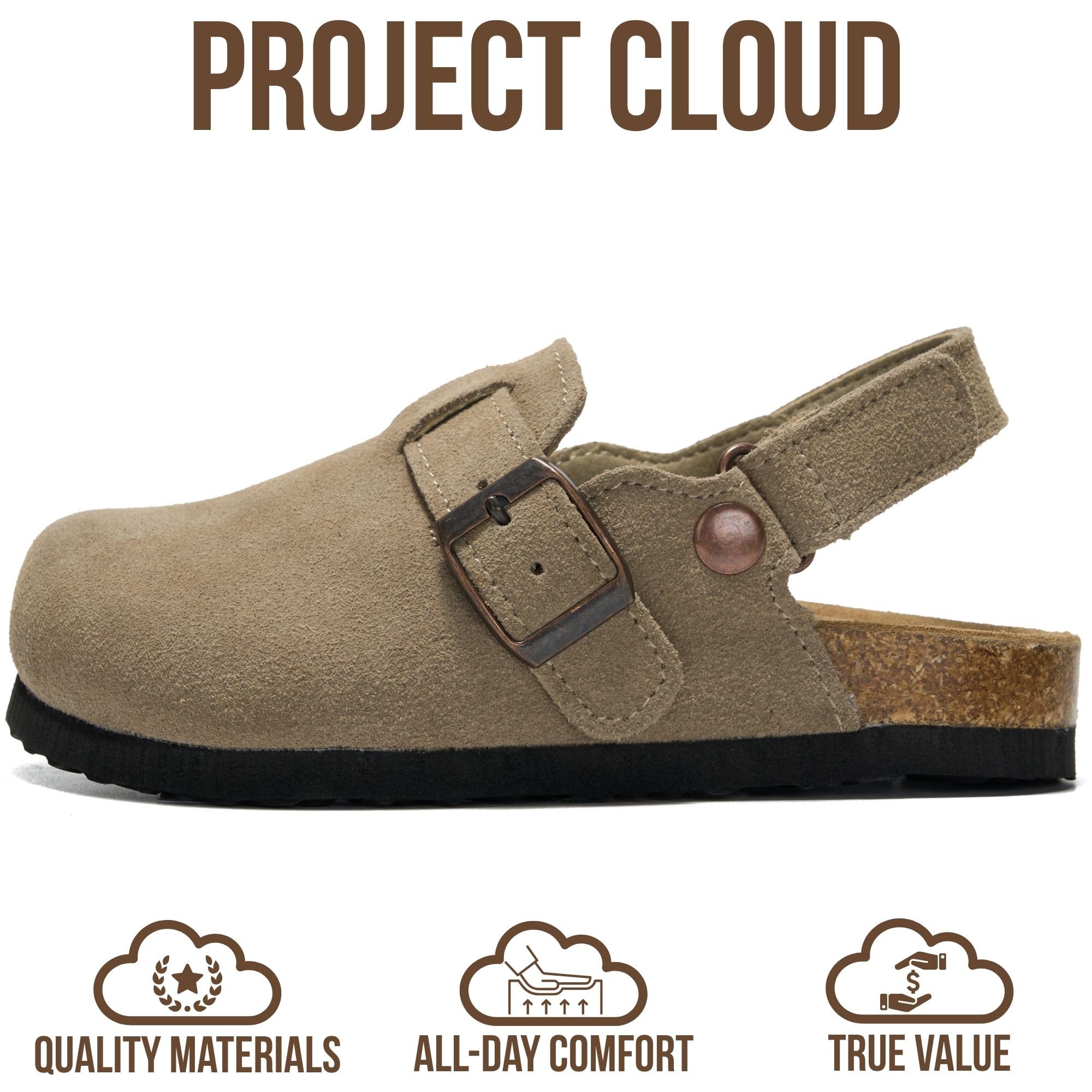 Project Cloud Kids | Genuine Leather Clogs | ProjectPlush | Lightweight | Non-Slip - Little Benton Strap