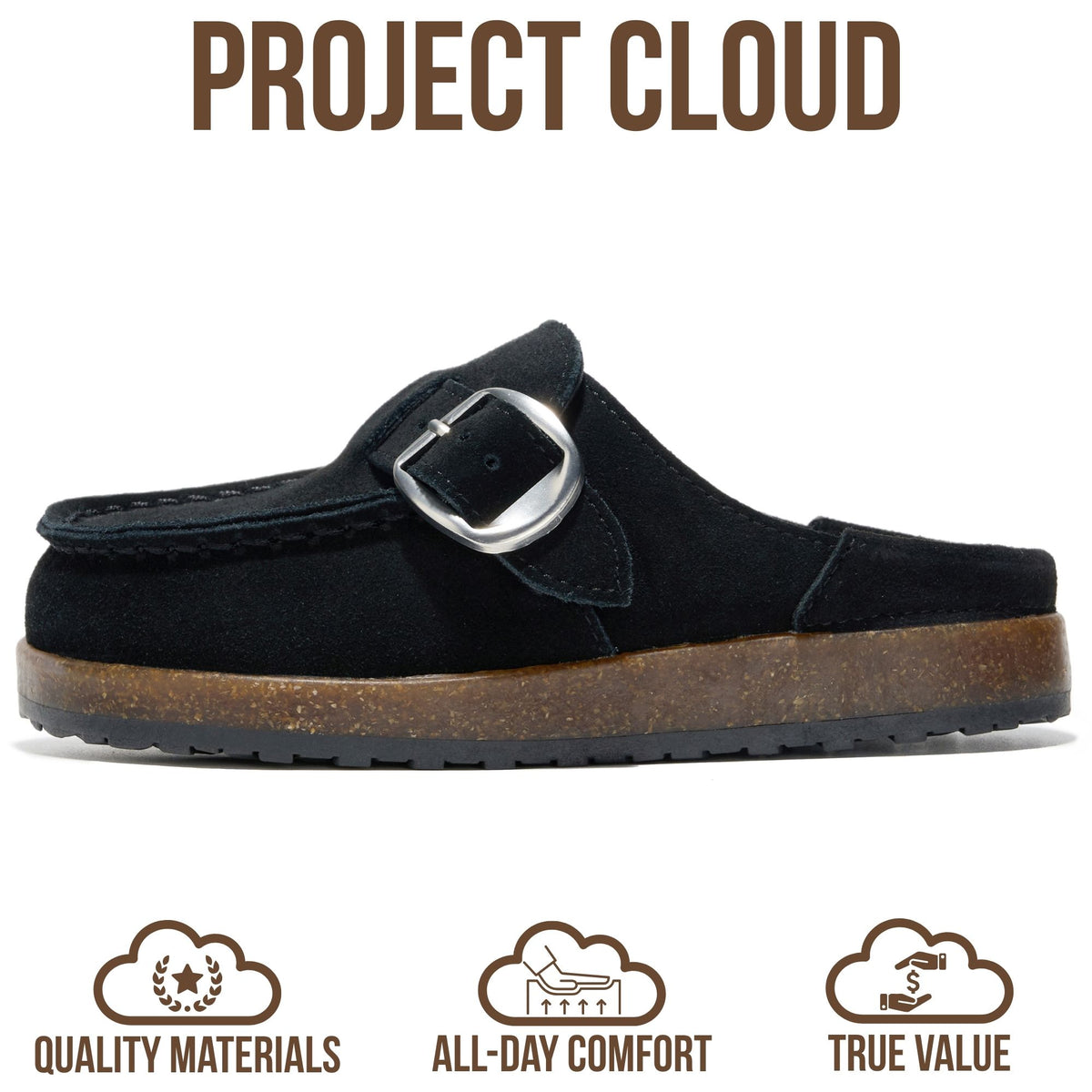 Project Cloud Kids | 100% Genuine Leather Girls Clogs | Soft & Plush Insole | Lightweight | Non-Slip - Little Carline