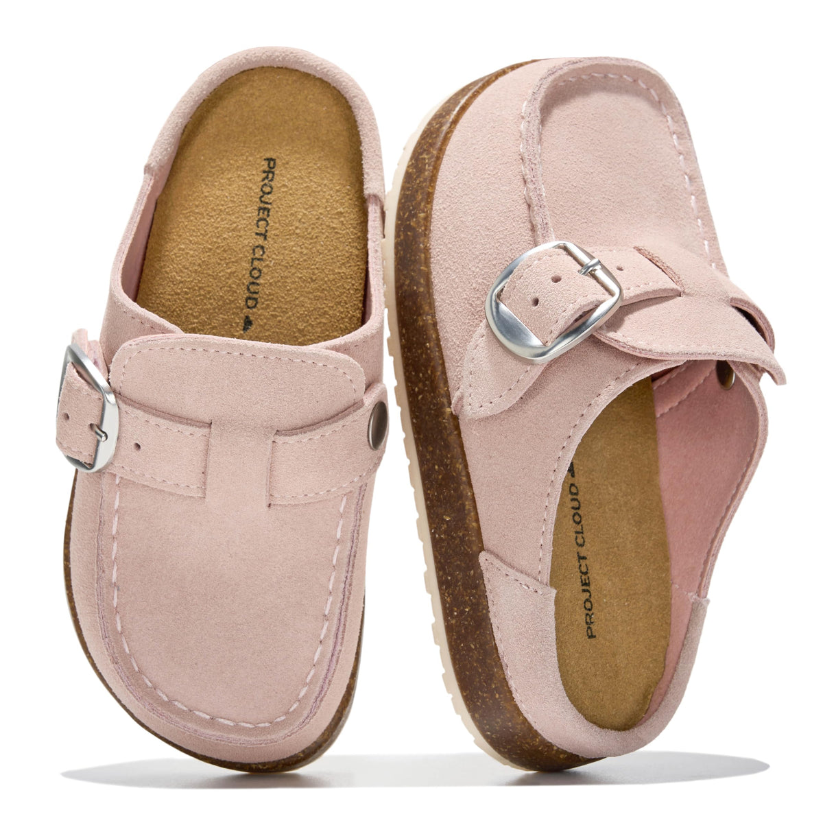 Project Cloud Kids | 100% Genuine Leather Girls Clogs | Soft & Plush Insole | Lightweight | Non-Slip - Little Carline