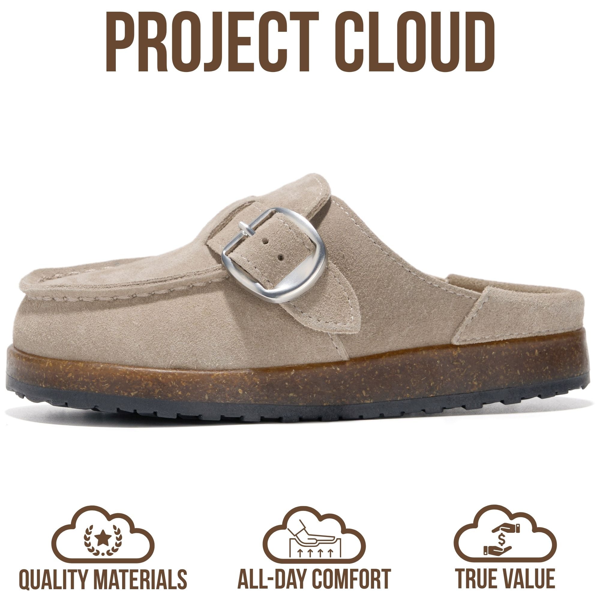 Project Cloud Kids | 100% Genuine Leather Girls Clogs | Soft & Plush Insole | Lightweight | Non-Slip - Little Carline