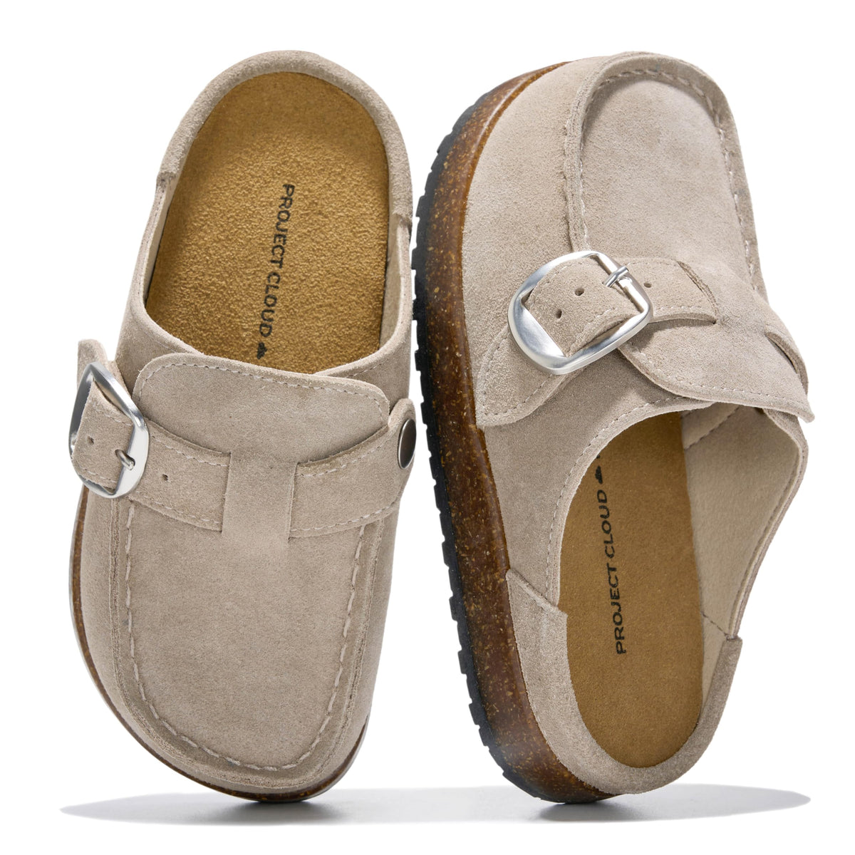 Project Cloud Kids | 100% Genuine Leather Girls Clogs | Soft & Plush Insole | Lightweight | Non-Slip - Little Carline