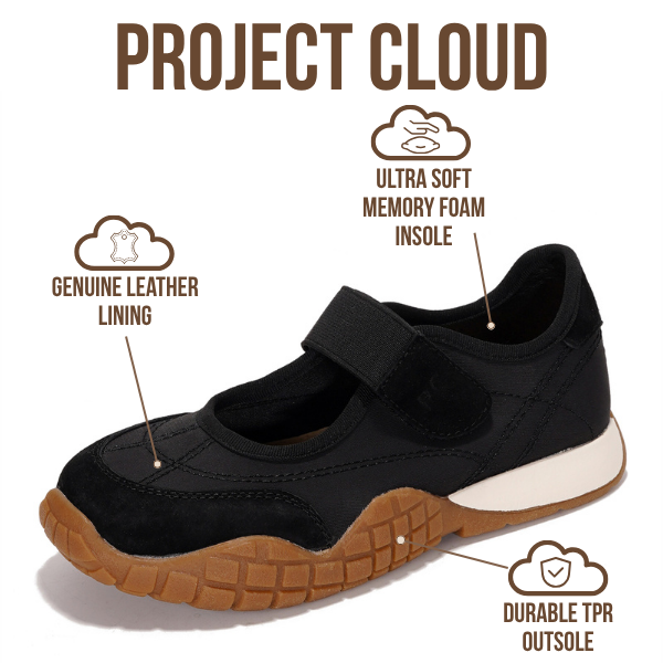 Project Cloud | "Little Donna" Comfortable Kids Sneakers | Memory Foam | Lightweight | Non-Slip
