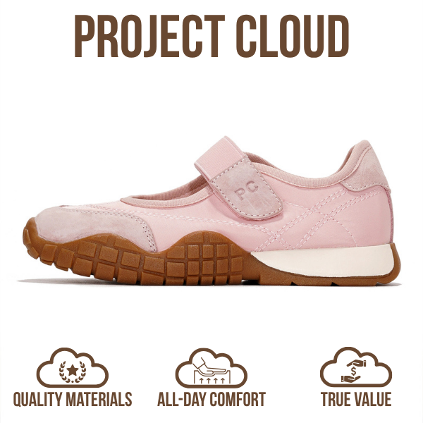 Project Cloud | "Little Donna" Comfortable Kids Sneakers | Memory Foam | Lightweight | Non-Slip