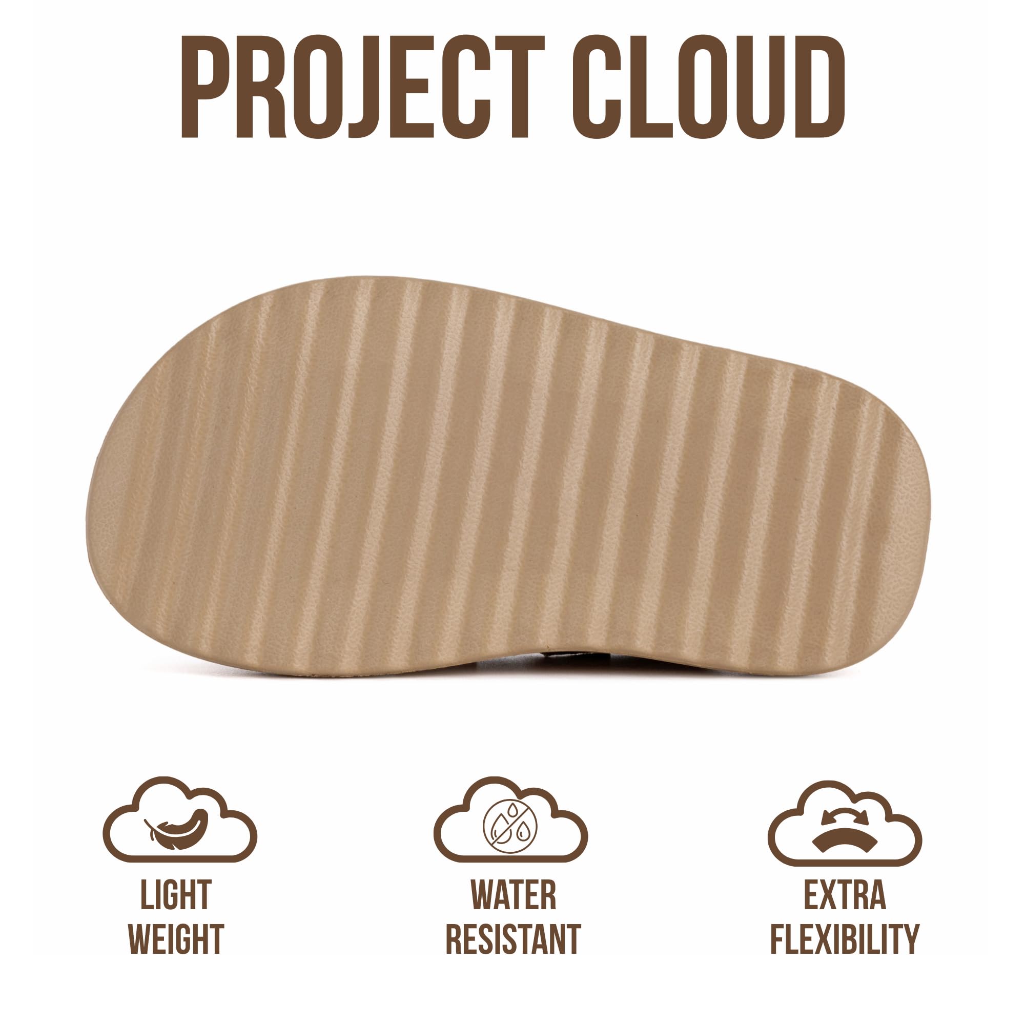 Project Cloud Kids Sandals | Girls Slides for All-Day Comfort | Plush & Soft Insole | Lightweight | Non-Slip - Little Flowy - Project Cloud - Sandals -Shop Project Cloud premium footwear Now!