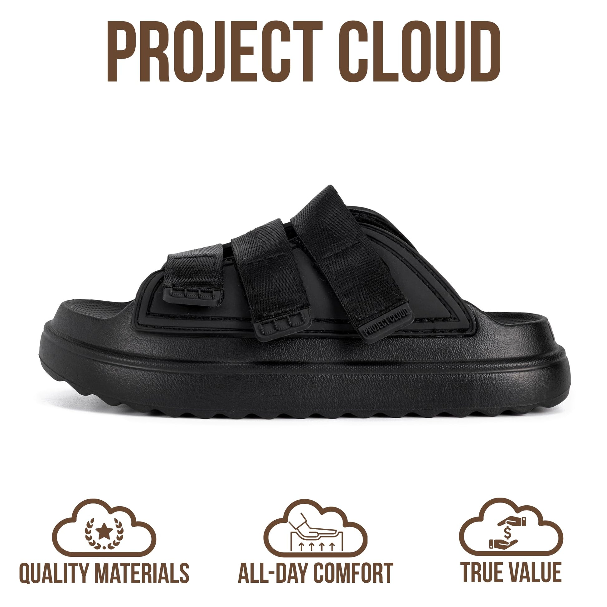 Project Cloud Kids Sandals | Girls Slides for All-Day Comfort | Plush & Soft Insole | Lightweight | Non-Slip - Little Flowy - Project Cloud - Sandals -Shop Project Cloud premium footwear Now!