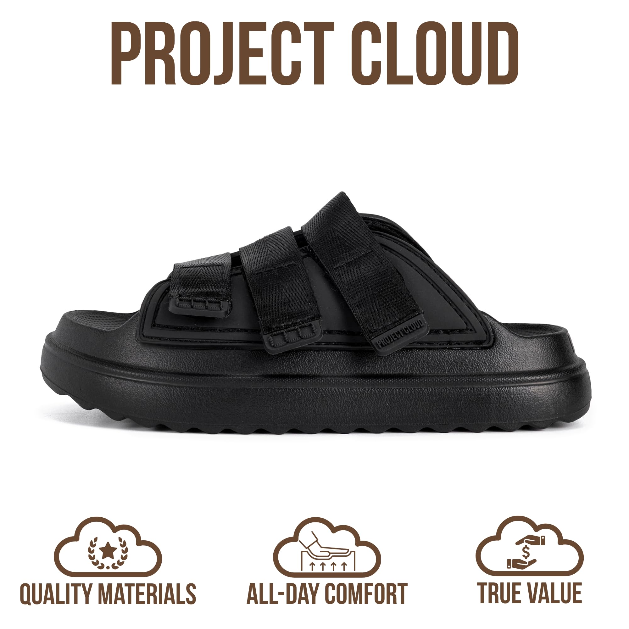 Project Cloud Kids Sandals | Girls Slides for All-Day Comfort | Plush & Soft Insole | Lightweight | Non-Slip - Little Flowy - Project Cloud - Sandals -Shop Project Cloud premium footwear Now!