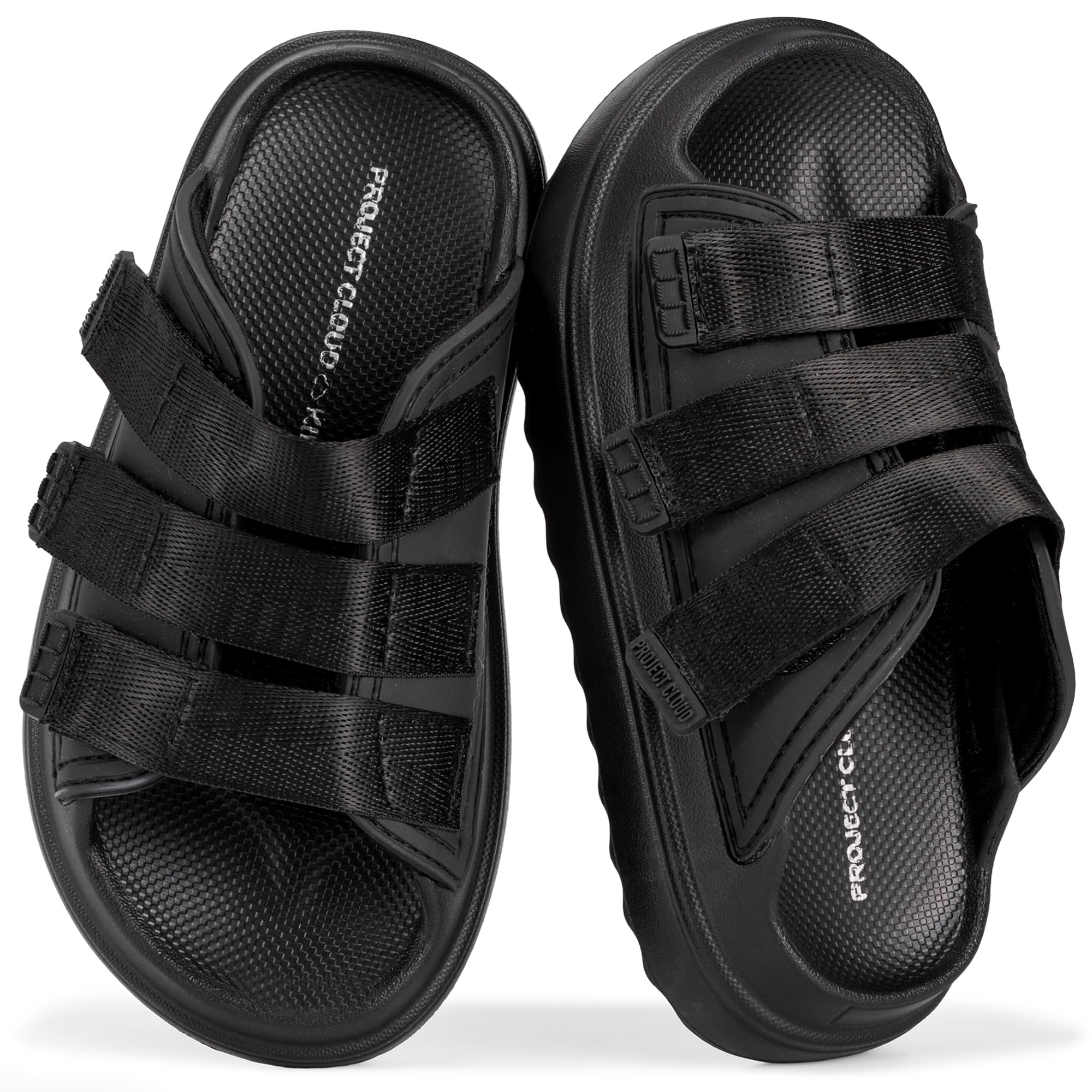Project Cloud Kids Sandals | Girls Slides for All-Day Comfort | Plush & Soft Insole | Lightweight | Non-Slip - Little Flowy - Project Cloud - Sandals -Shop Project Cloud premium footwear Now!