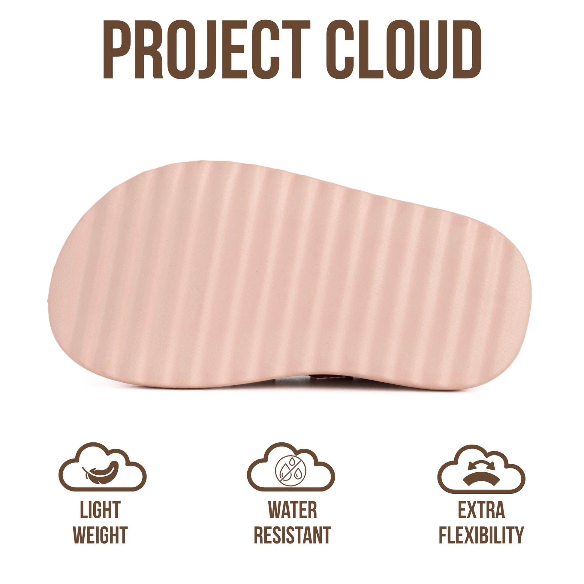 Project Cloud Kids Sandals | Girls Slides for All-Day Comfort | Plush & Soft Insole | Lightweight | Non-Slip - Little Flowy - Project Cloud - Sandals -Shop Project Cloud premium footwear Now!