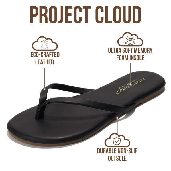 Project Cloud Kids | Vegan Leather Sandals | Memory Foam| Lightweight | Non-Slip -Little Foundations