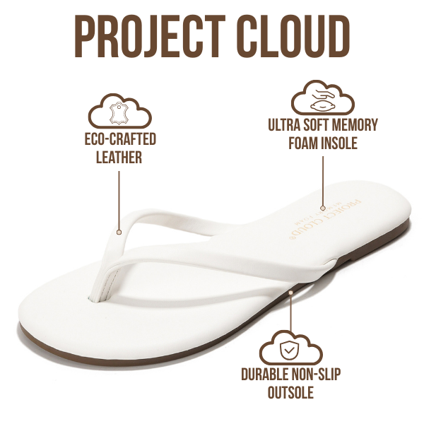 Project Cloud Kids | Vegan Leather Sandals | Memory Foam| Lightweight | Non-Slip -Little Foundations