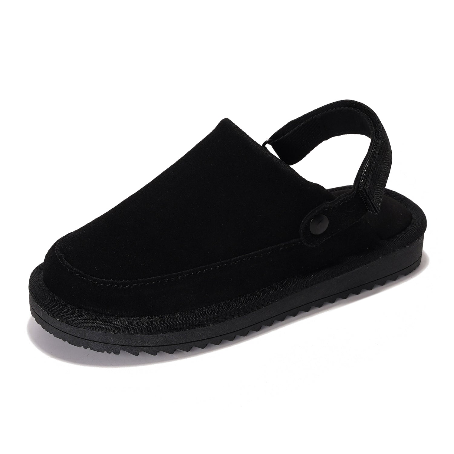 Project Cloud | "Little Goldstar" Kids Clogs with Back strap | Genuine Suede | Lightweight | Non-Slip