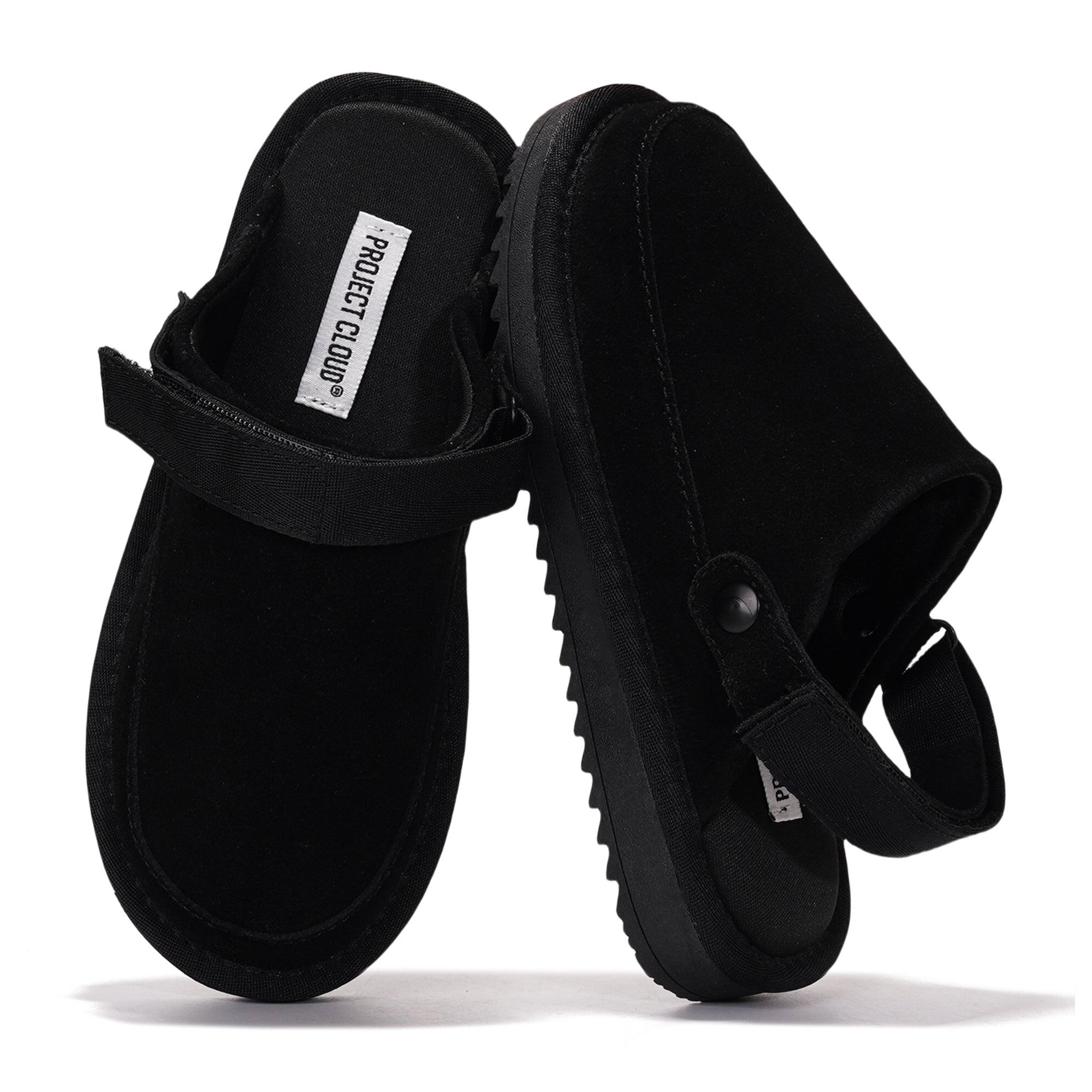 Project Cloud | "Little Goldstar" Kids Clogs with Back strap | Genuine Suede | Lightweight | Non-Slip