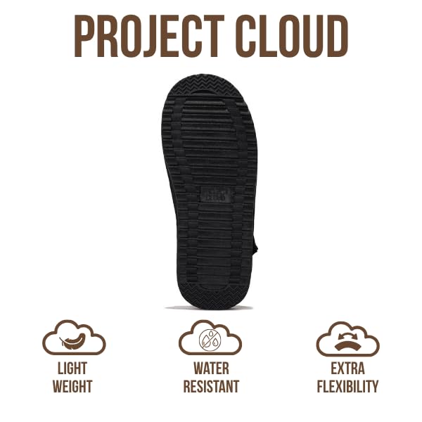 Project Cloud Kids | Genuine Suede Clogs with Back strap | Lightweight | Non-Slip - Little Goldstar