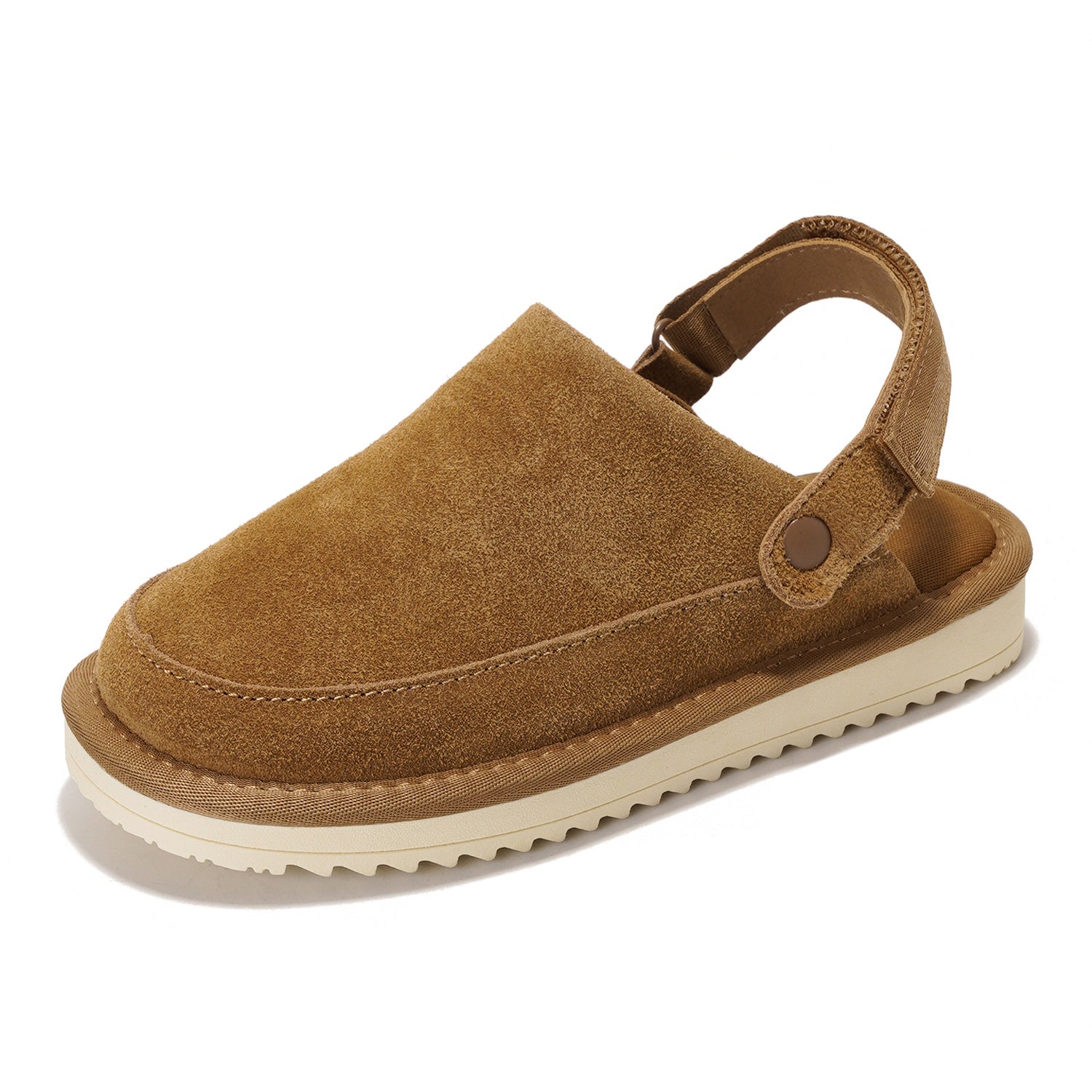 Project Cloud | "Little Goldstar" Kids Clogs with Back strap | Genuine Suede | Lightweight | Non-Slip
