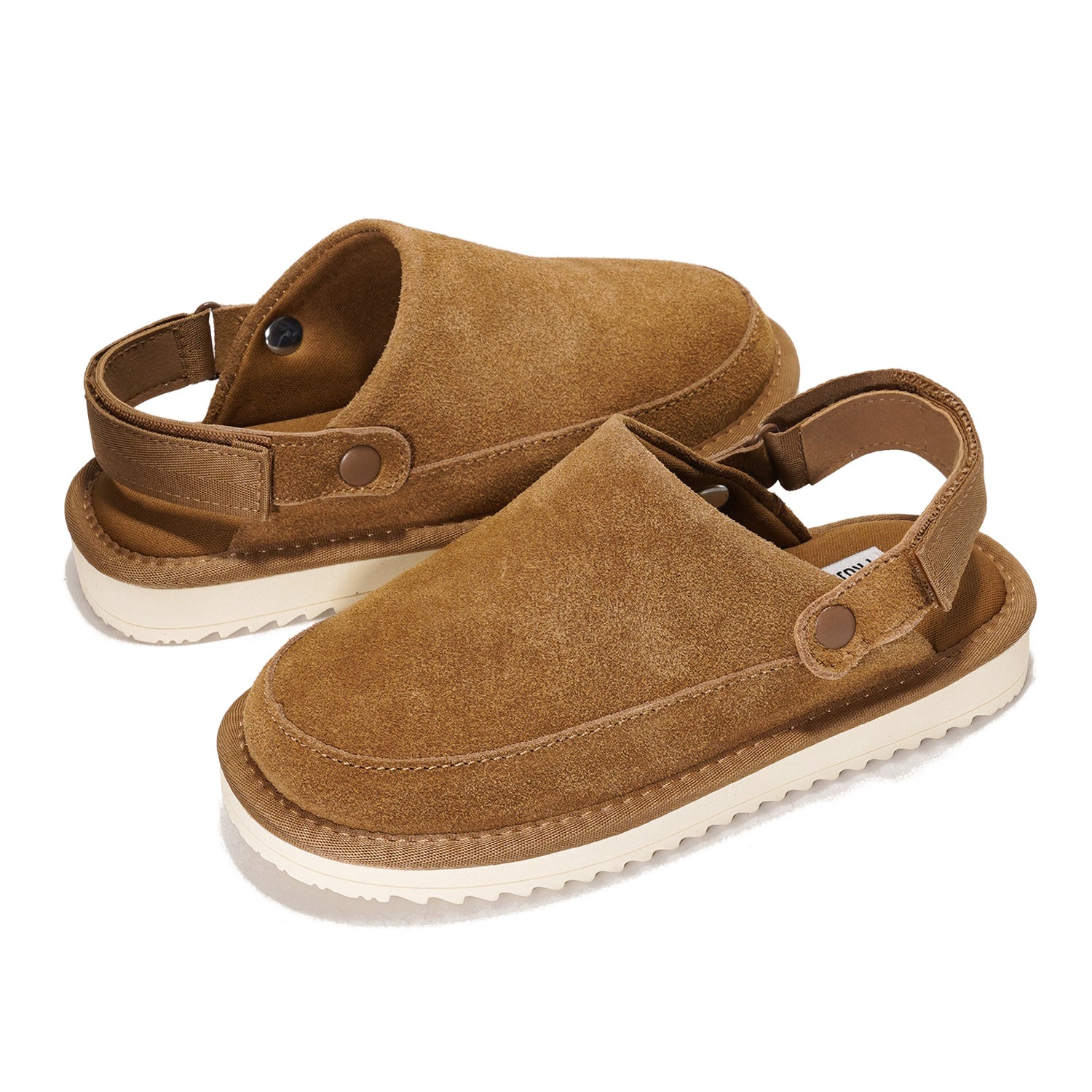 Project Cloud | "Little Goldstar" Kids Clogs with Back strap | Genuine Suede | Lightweight | Non-Slip