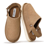 Project Cloud Kids | Genuine Suede Clogs with Back strap | Lightweight | Non-Slip - Little Goldstar