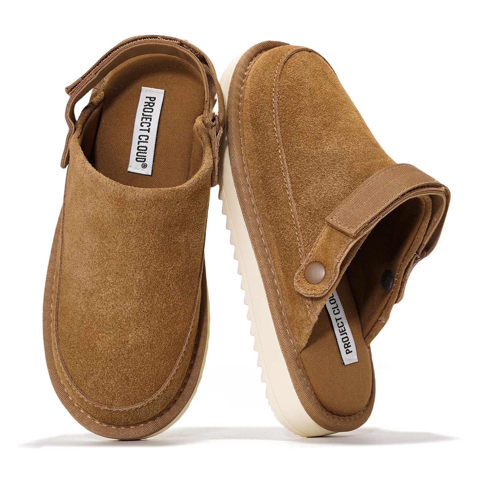 Project Cloud | "Little Goldstar" Kids Clogs with Back strap | Genuine Suede | Lightweight | Non-Slip